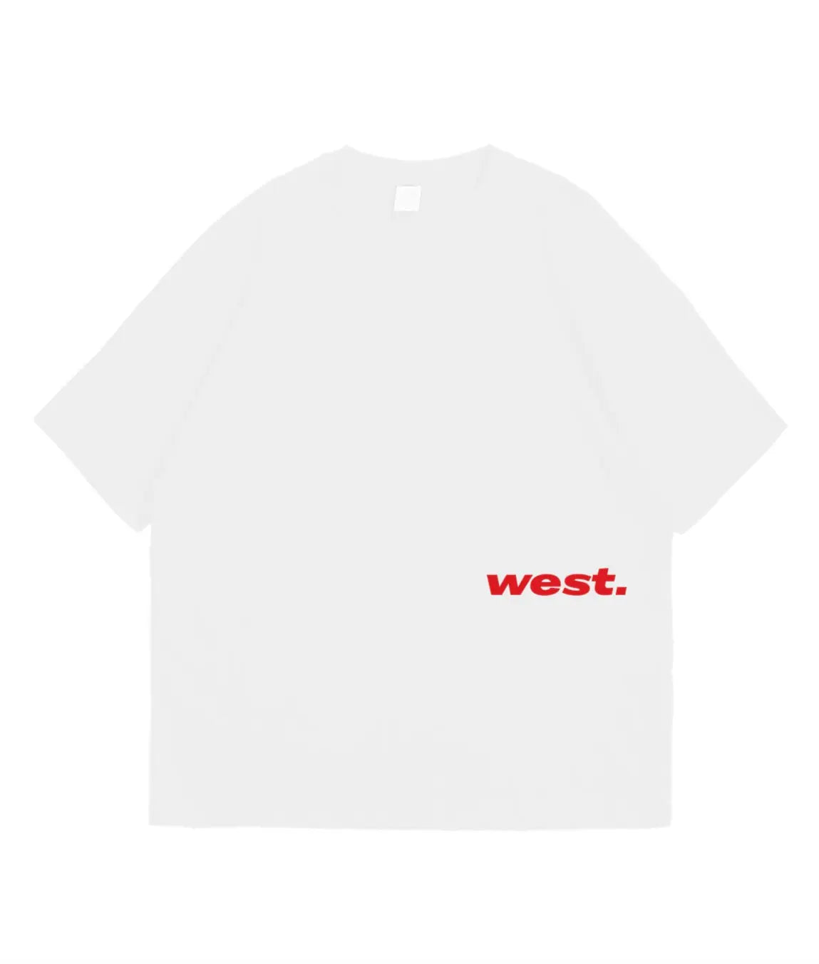 T-shirt lourd oversize Rouge - West.