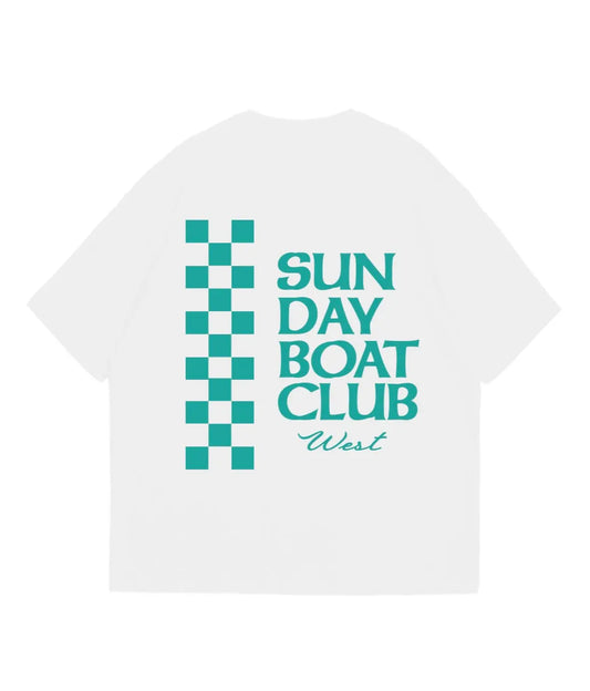T-shirt lourd oversize Turquoise - West.